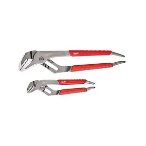6 in. and 10 in. Straight-Jaw Pliers Set (2-Piece)