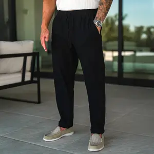 Premium Linen Pants - Black
