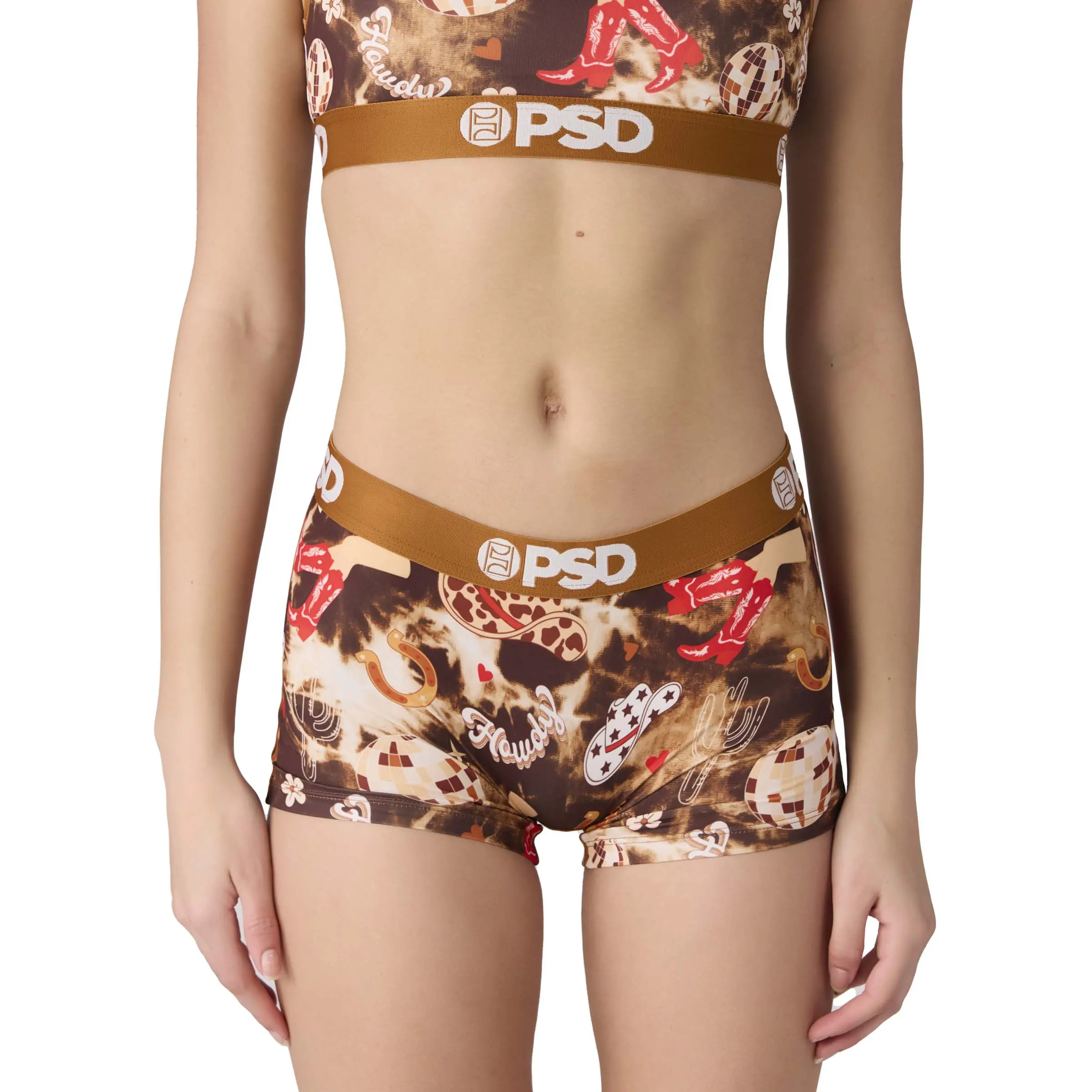 PSD Womens Disco Cowgirl Boy Short Underwear - Comfortable, Breathable, Ultra-light Fabric
