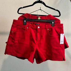 Target Brands Red Chino Shorts Size 16 Set Two Cotton Casual Button Pockets for Juniors Comfortable & Stylish Everyday Wear