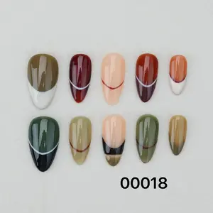 Handmade Gel Nails In Long Almond/Glue On Nails/Summer Nails/Birthday Wedding Prom Faux Nails/Gift for Her，Christmas nail、Chrome Nails Art, Birthday Party Holiday Nails/ Valentine Nail Set