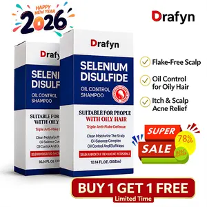 [buy 1 get 1 free] Drafyn Selenium Disulfide Anti-Dandruff Shampoo Oil Control, Itch Relief, Scalp Health 300ml * 2 Triple Anti-Flake Defense