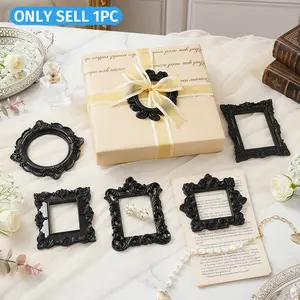 European Resin 3D Pattern Frame Decorative Item, Multiple Styles Available, Suitable for Various Scenes and Home Styles, Mini House Decoration, Holiday Atmosphere Decor, Gift Box Decor