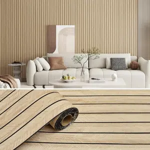 Self-Adhesive Grid Wallpaper Roll, Removable Wall Sticker for Ceiling Kitchen Bedroom Office, Washable Surface, Durable Grate Sticker