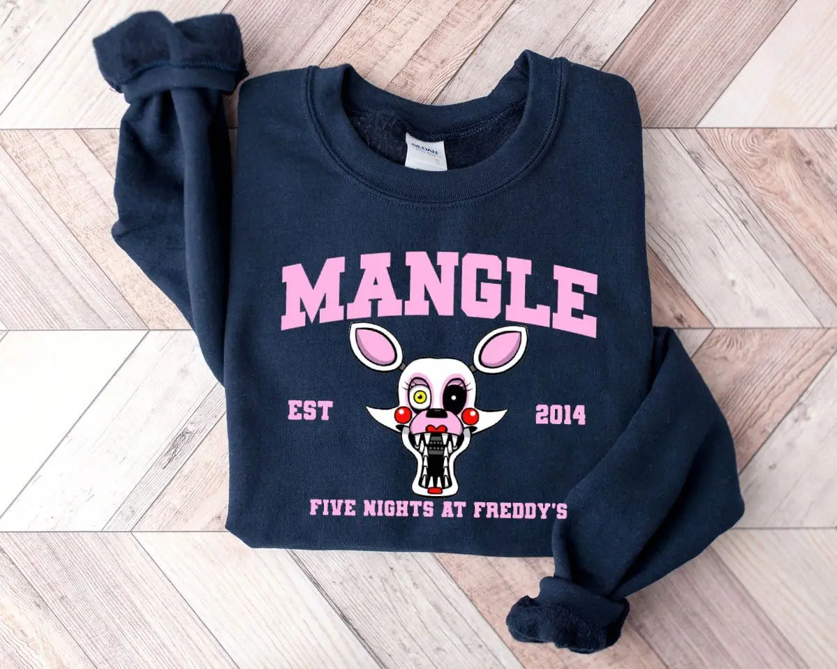 Mangle + Est.2014 Shirt/Sweatshirt/Hoodie, Five Nights at Freddy's Shirt, Villain Five Nights at Freddys Vintage Halloween 2025 Shirt, Horror Nights, Retro Horror Nights