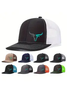 Unisex Ox-Head Print Street Fashion Cap Snapback Hat Cap | Breathable Adjustable Snapback for Outdoor Activities