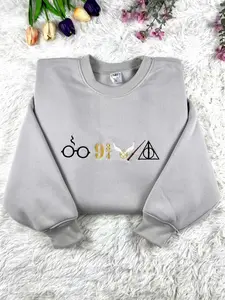 Embroidered Magic Wizard Sweatshirt: Witchcore Bookish Crewneck
