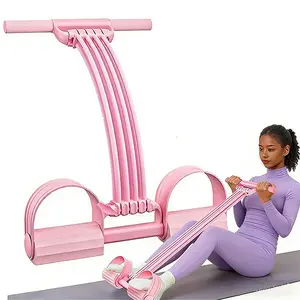 Multifunction Tension Rope, 8-Tube Elastic Yoga Pedal Puller Resistance Band, Elastic Pull Rope Fitness, Full-Body Workout atHome Gym, Exercise Sit-up, Yoga, Abdominal Training