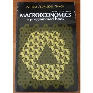 USED-Macroeconomics: A programmed book by Richard Attiyeh (Paperback)