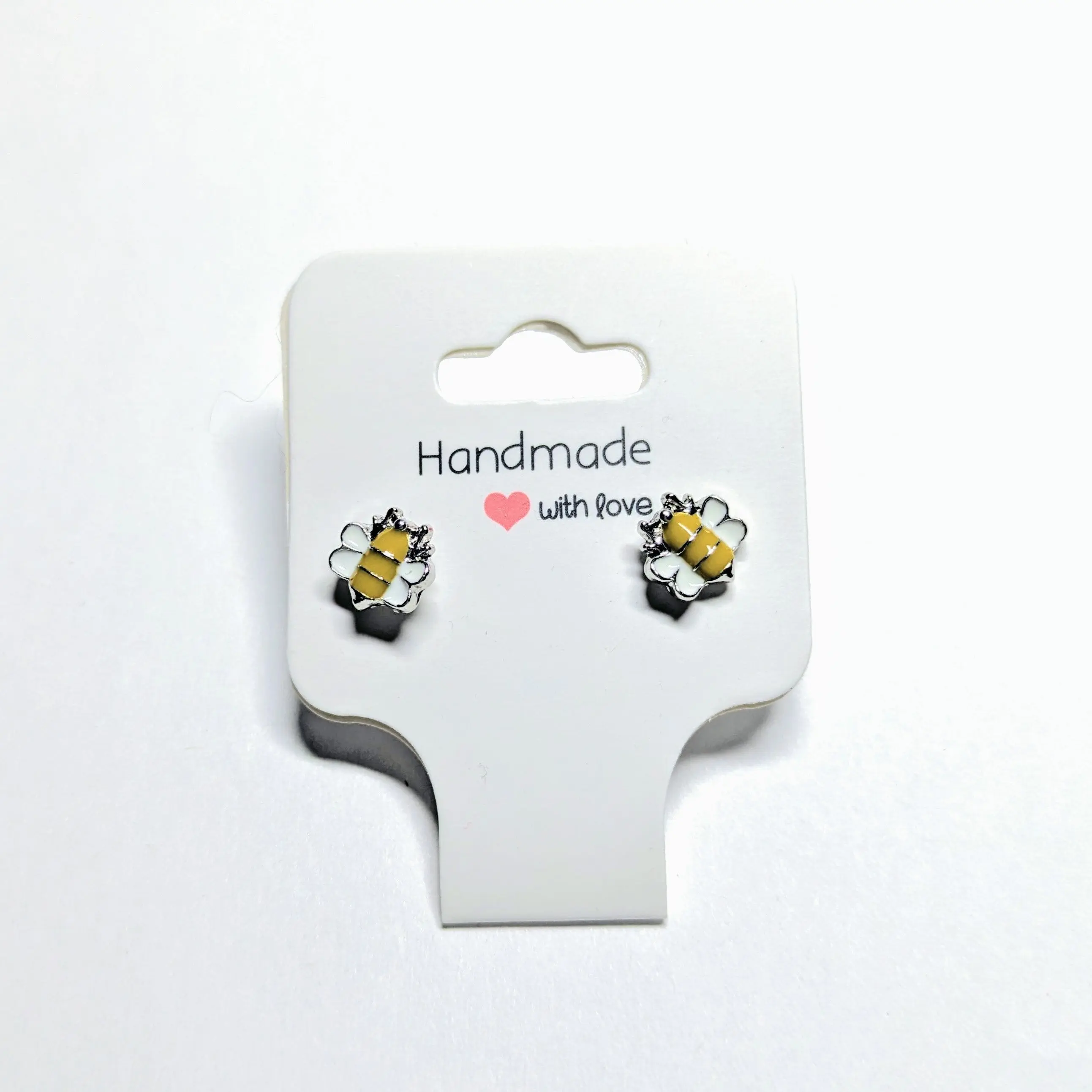 Cute Yellow Bumblebee Earrings Set
