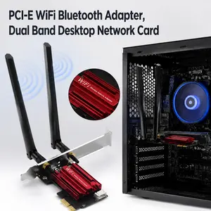 WiFi 5 PCI-E Wireless Adapter AC1200 Network Card Dual Band 2.4G/5GHz 802.11AC For Bluetooth 4.0 Desktop Windows 7/8/10/11
