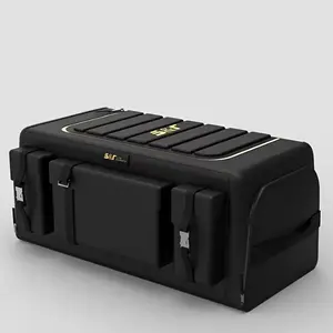 70L Car Trunk Organizer Car Boot Storage Organiser Multi Pocket Car Boot Tidy Storage 3 Times Size Folded Portable Waterproof 1680D Oxford for Car/SUV/Truck/Auto Waterproof and cut-resistant cars accessories