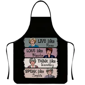Philosophy of Life Graphic Polyester Apron, 1 Count Unisex Cooking Apron, Christmas Gift, Winter Apron for Women,Thanksgiving Gift,Nails Design Tool, Nail Tech,Live Like Rose,Love LIke Blanche