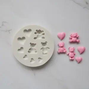 HEART AND TEDDY BEAR MOLD
