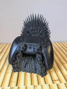 Iron Swords Throne Chair - 3D Printed Gaming Controller Stand with Unique Design and Craftsmanship