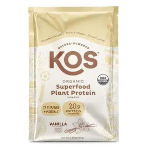 Organic Plant Protein, Vanilla, chocolate, chocolate peanut, strawberry ,Single Serving