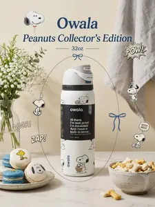 Owala FreeSip 32oz Insulated Stainless Steel Water Bottle - Peanuts Collector’s Edition
