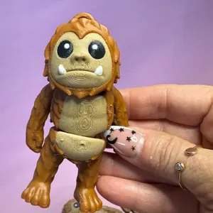 Articulated Big Foot 3D Print - Unique Design and Durable Material - Ghost Figure for Home Decor