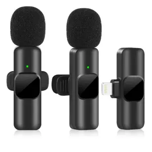 Wireless lavalier microphone radio microphone noise reduction lavalier microphone for live outdoor interviews teaching conference video