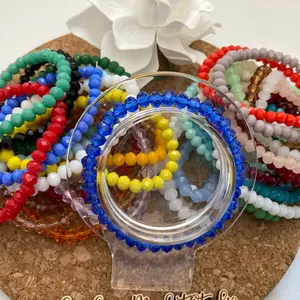 Crystal beaded bracelets - Friendship bracelets
