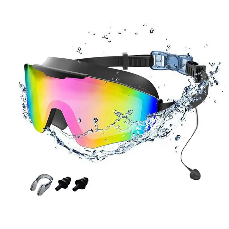 180° Wide View Swim leak Goggles Anti-Fog UV Protection Leakproof Adult Swimming Goggles with Ear Plugs & Nose Clip outdoor waterproof earplug fit outdoorfun   outdoor   water sport