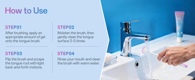 BodyAccel Tongue Cleaning Gel Bundle  for Refreshing Oral-max