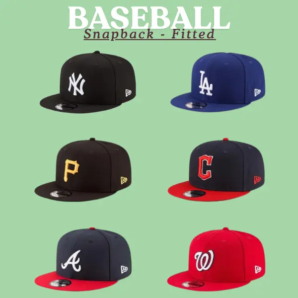 MLB New Era LA Dodgers, NY Yankees, White Sox, Cubs, Braves, Pirates,.. 9FIFTY 59FIFTY Baseball Cap – Unisex Fitted Snapback Gorras, Adjustable Hat for Men Women, Classic Urban Streetwear, Premium Craftsmanship, Vintage Sports Look, Daily Wear Essential.
