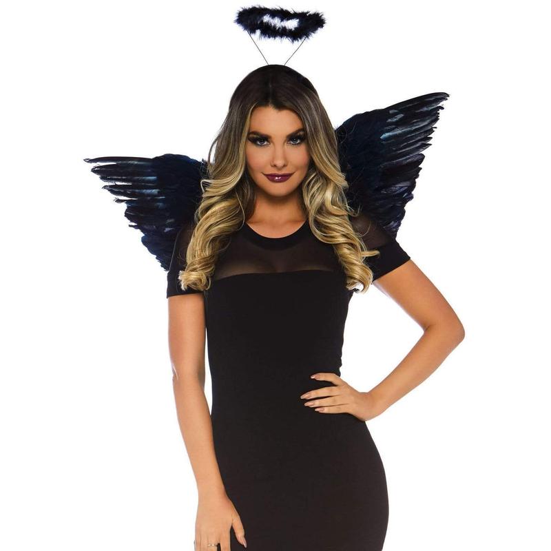 Feather Angel Wings & Halo Accessory Kit