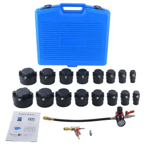 19 Pcs Turbo System Leakage Tester Tool Set Turbocharger Turbo Boost Leak Tester