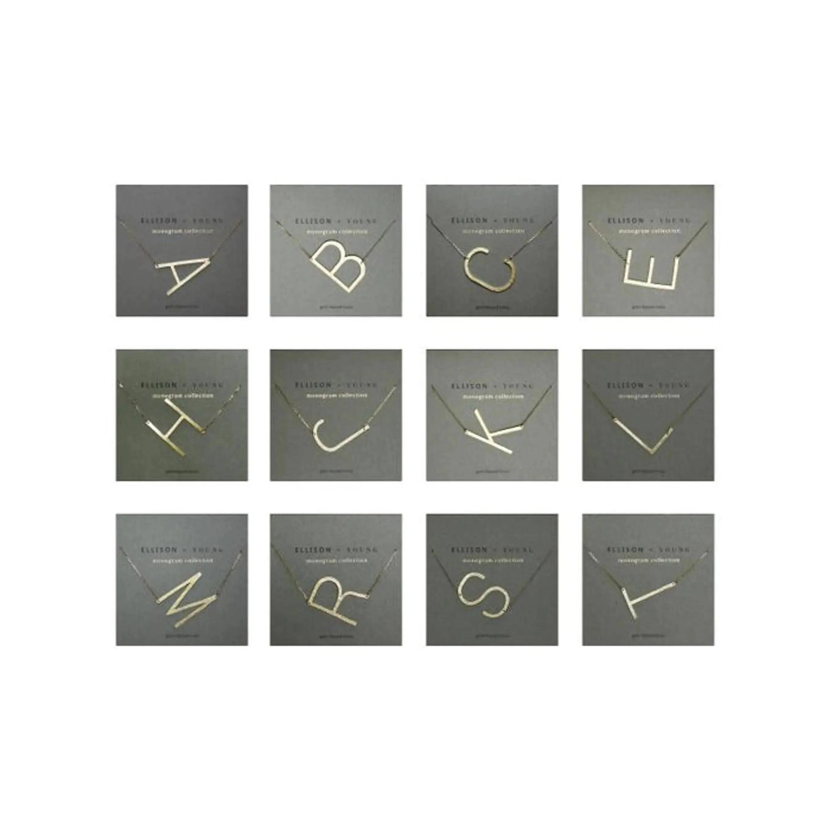 Monogram Collection Initial Necklace for Women Monogram Collection Initial Necklace for Women