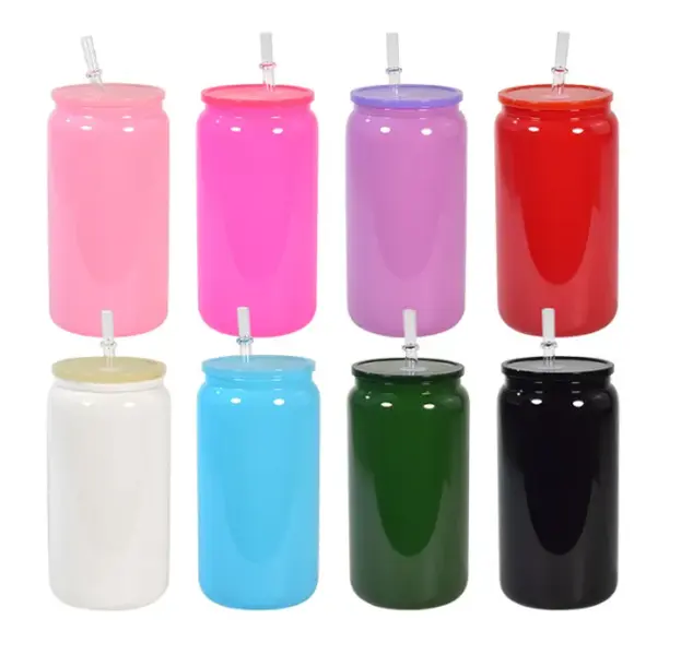 16oz Colored sublimation glass cups | Sublimation Tumbler | 16 ounce sublimation cups | Tumblers | Libbey Cans
