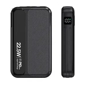 10000mAh Power Bank, 22.5W Fast Charging Portable Charger with Built-in Cables & Foldable AC Plug, Compact Charger for iPhone & Android fathersdaygift