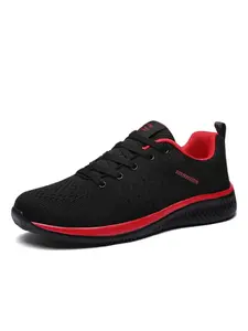 Men's Lace Up Breathable Comfortable Tennis Sneakers, Casual Sports Running Shoes, Male All-match Round Toe Shoes for Daily Wear, Athletic Tennis Shoes