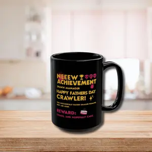 Dungeon Crawler Carl Father's Day Mug, New Achievement Spawn Manager, Fathers Day Gift, Funny LitRPG Dad Gift, DCC Matt Dinniman Fan Mug