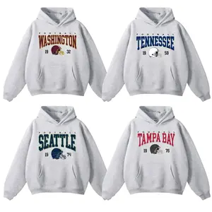 90s Style All Team Football Hoodie, Retro Game Day Hoodie, Custom Football Hoodie, All Team Gridiron Pullover, Unisex Ash, Customize Your Team, Classic All Team Football Style, Fan Gift Apparel