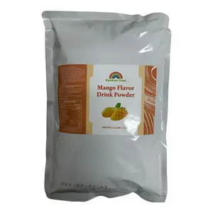 Mango Milk Tea Powder - Creamy Fruity Taste for Smoothies Iced Blended Hot Beverages Milk Tea Mango Flavor Drink Powder