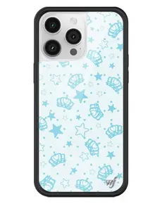 Wildflower Cases - Royalty, Limited Edition iPhone Case |  Durable Crown Princess Blue Trendy Aesthetic Girlie Protective Rubber