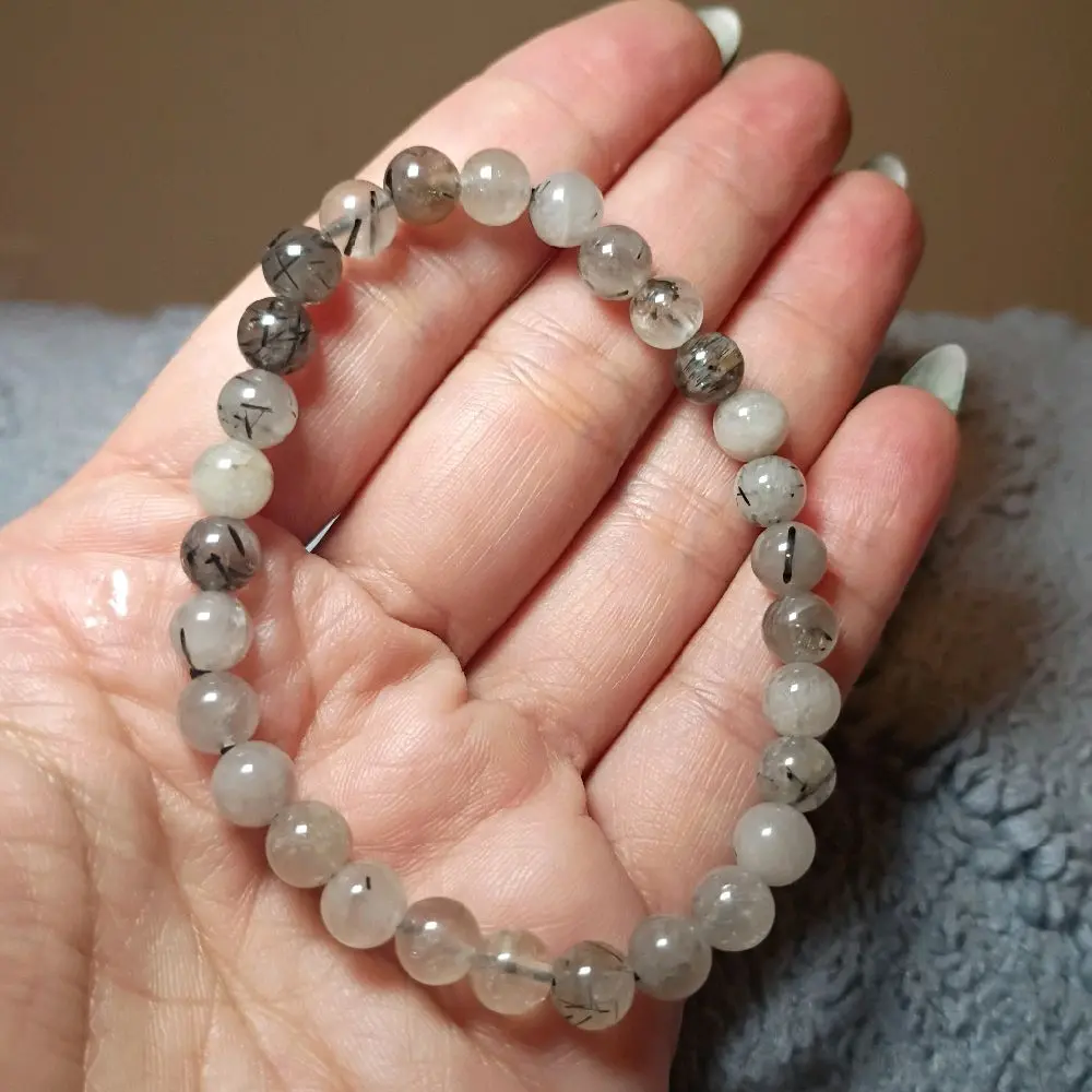 Black Rutile Tourmaline Quartz