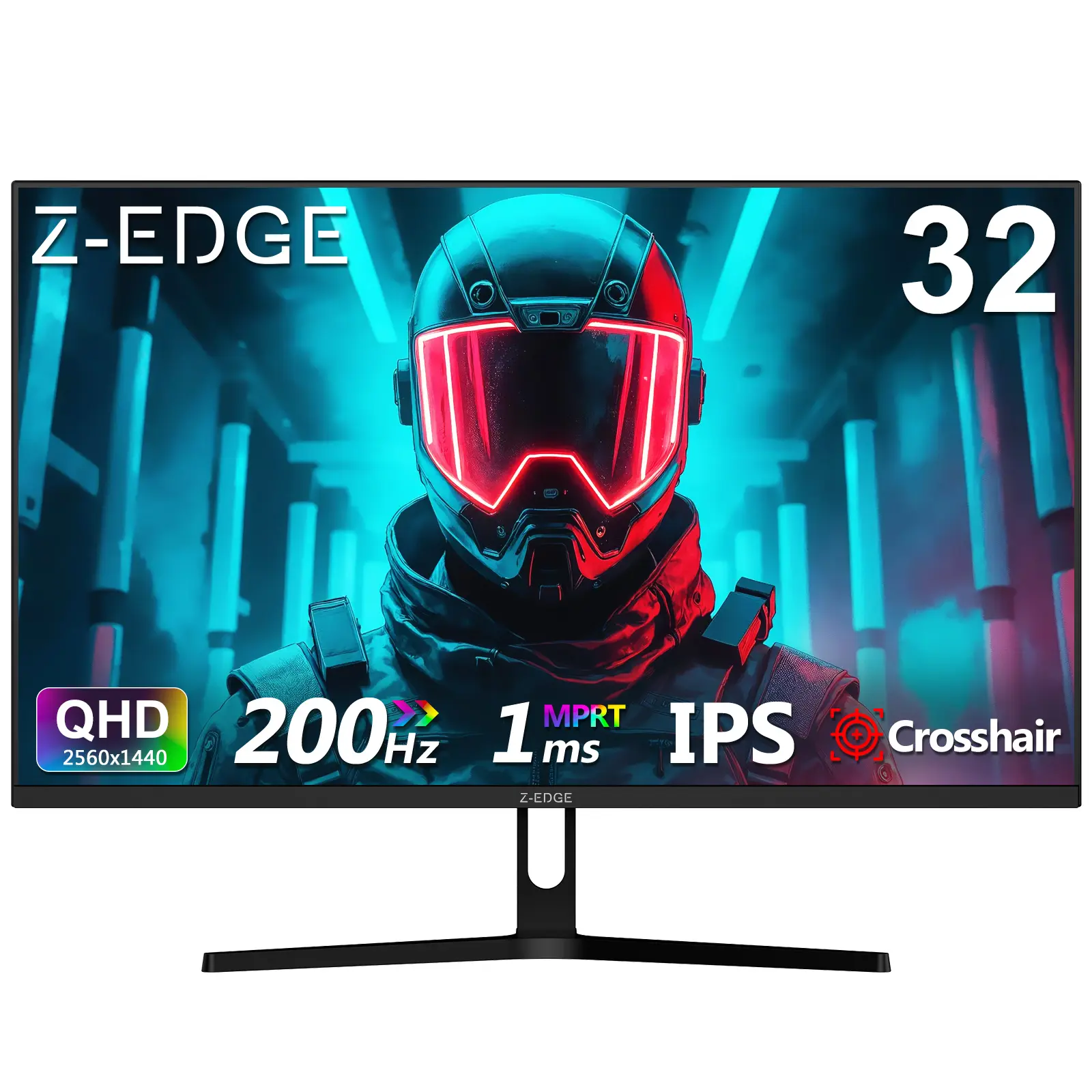 Z-EDGE 32 inch QHD 200Hz IPS Gaming Monitor, 16:9 2K 2560x1440, 1ms Frameless LED Gaming Monitor, Freesync  DP&HDMI Pc Computer Screen tiktokshopbacktoschool