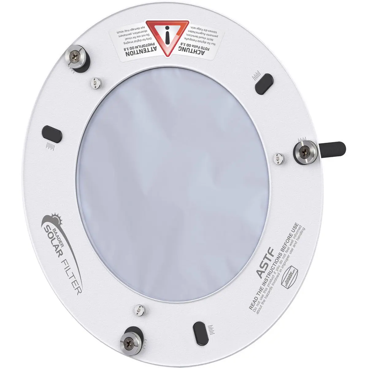 Baader Planetarium 80mm AstroSolar BDSF 3.8 White-Light Digital Solar Filter for Telescopes, Safety-Focused Aluminium Mount Camera Accessory, Accessories