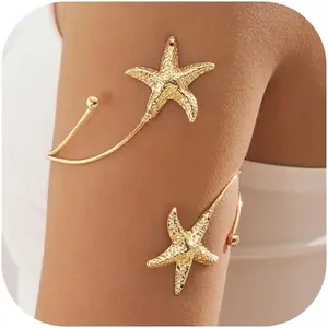 Arm Cuff Bracelet for Women Gold Upper Arm Jewelry Bangle Cuff Bracelets Greek Goddess Halloween Custom Accessories