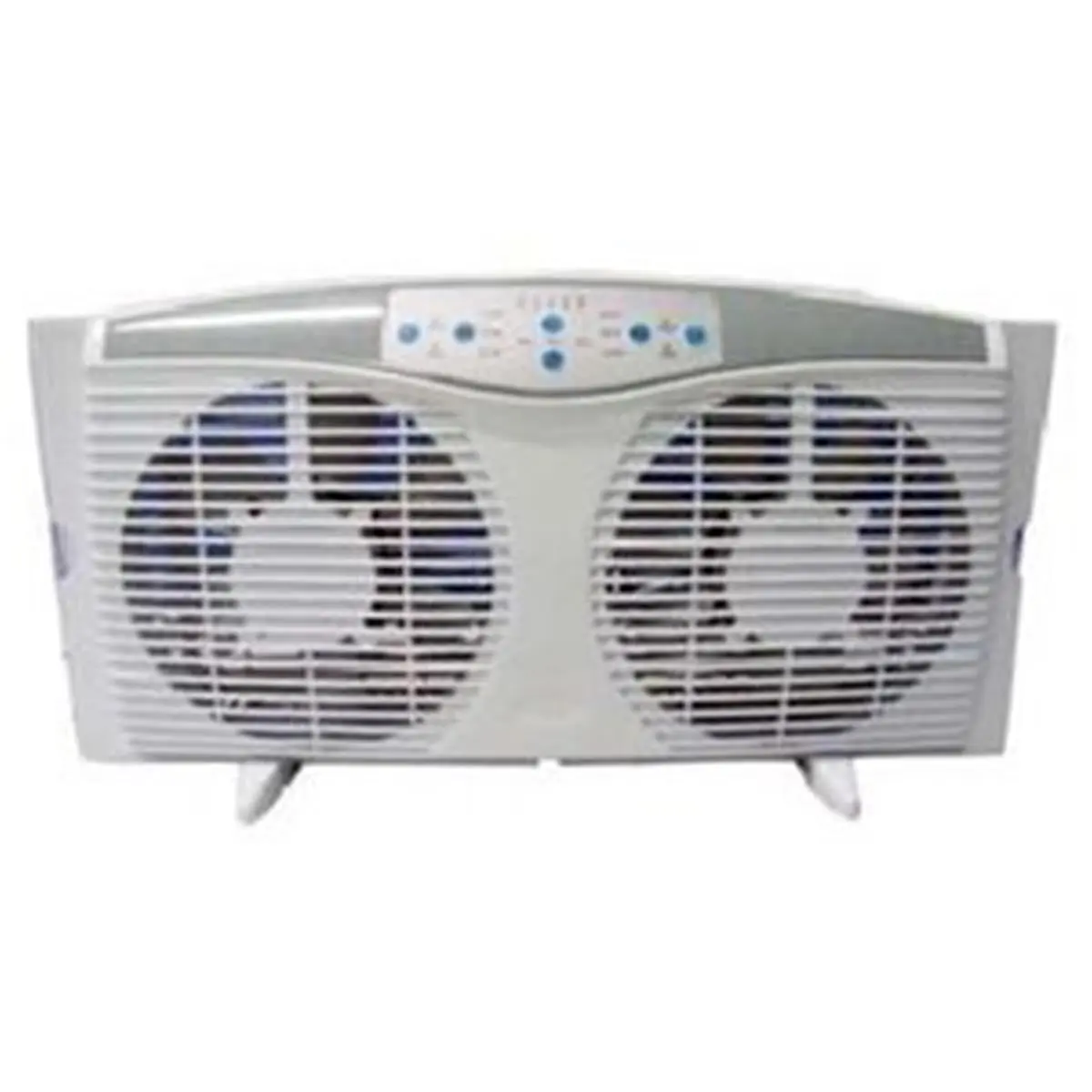 Optimus 8-Inch Twin Electric Reversible Window Ventilation Fan, 3-Speed Home Improvement Fan, Fully Assembled No Tools Required for Heating & Cooling Needs