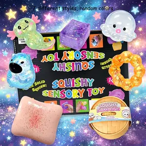 7pcs/set - Different styles of novel blind boxes, rich kneading, durable slow rebound compact desktop decompression toys, soft touch, sensory pressure squeezing toys, soothing anxiety, creativity, stress relieving toys, perfect holiday party gifts