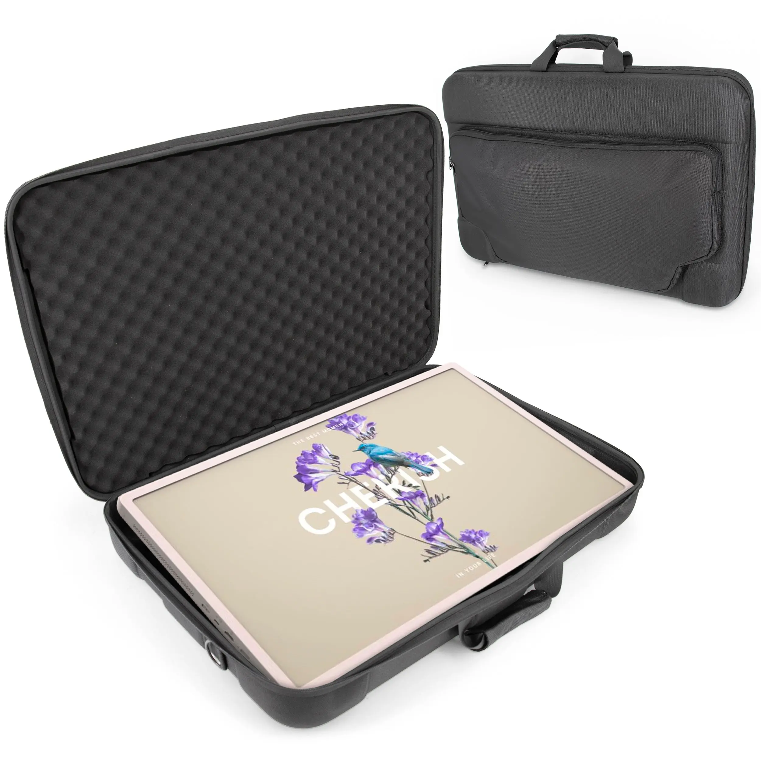 CASEMATIX Protective Carrying Case for LG StanbyME 27-Inch Portable Touchscreen Monitor - Durable EVA Shell with Impact-Absorbing Foam, Water-Resistant, Shockproof Storage Bag
