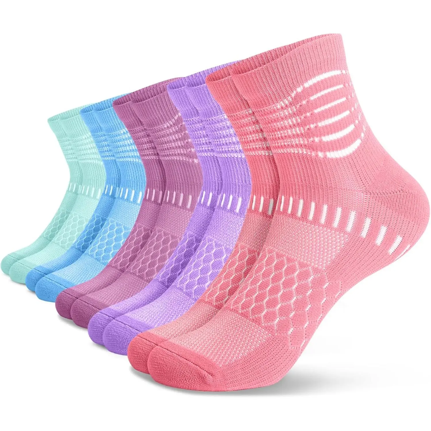 Cyan+blue+rose Red+purple+pink(5 Packs)