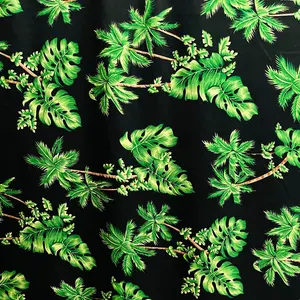 Emerald Jungle Peachskin Fabric | Islands Fabric