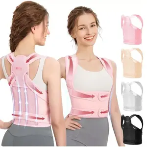 Anti-hunchback Correction Belt, Breathable Support, Spine Open Shoulder Back Posture Belt, Pressure Correction Belt, Adjustable Back Straightener, Spine Orthotic Brace, Comfort Posture Fixer, Shoulder Posture Corrector