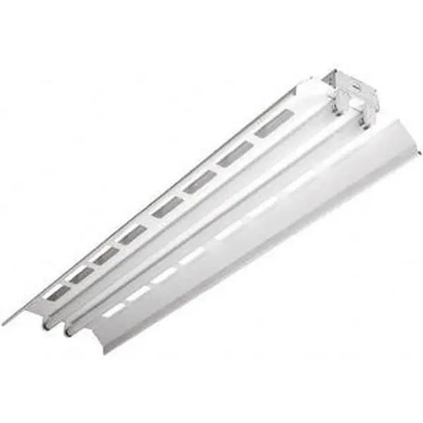 Cooper Lighting 4 Lamps, 32 Watts, Fluorescent, Low Bay Fixture 96" Long x 4-5/8" High x 12" Wide, 120-277 Volt, Steel Housing AP8LBC-232