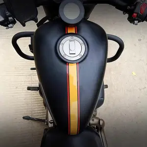 4PCS/1SET  Striped Motorcycle Stickers Are Waterproof, Sun-protected, Durable, Suitable for Motorcycle Mudguards, Locomotive Bodies, DIY Self-adhesive Design, Fine Stripes, Scratches, Blocking Stickers, Vehicle Exterior Sporty Style Decorative Stickers