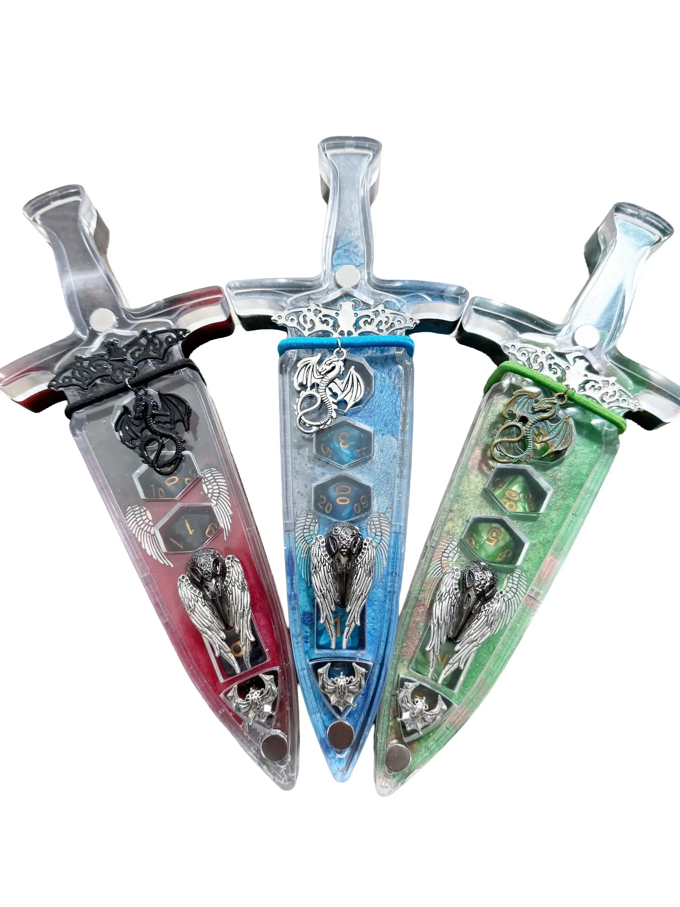 3 Triplet Mission Quest® Role Playing Board Game  Dice Swords sold as a set.